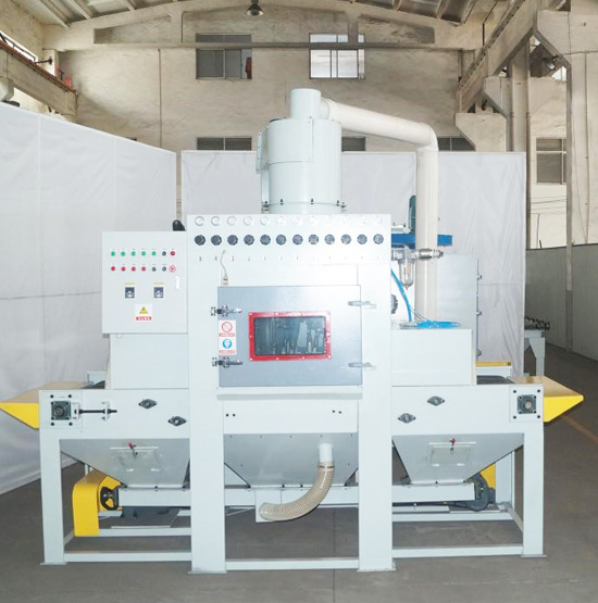 輸送式自動噴砂機再次發(fā)往蘇州，感謝客戶對于無錫迪砂的信賴與支持！